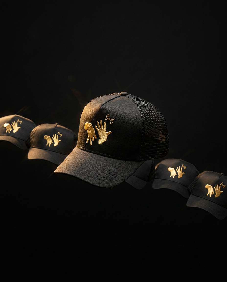 GVIIG Gold Hand‑Sign Cap