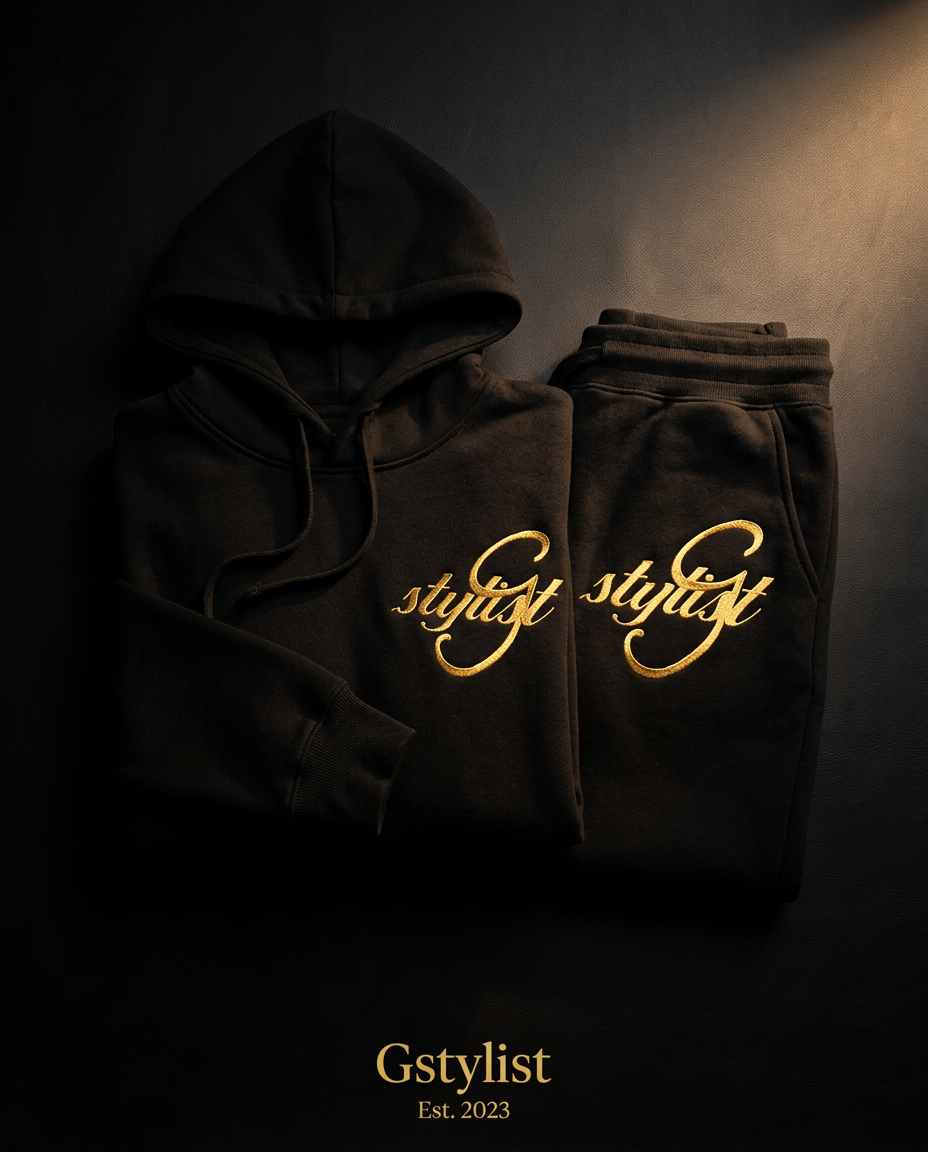 Black & Gold Luxury Tracksuit